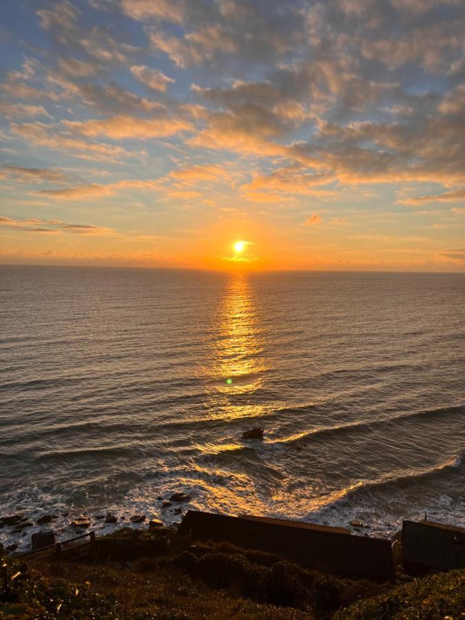 Sunset Sea View Chalet With Hot Tub Torpoint Exterior photo
