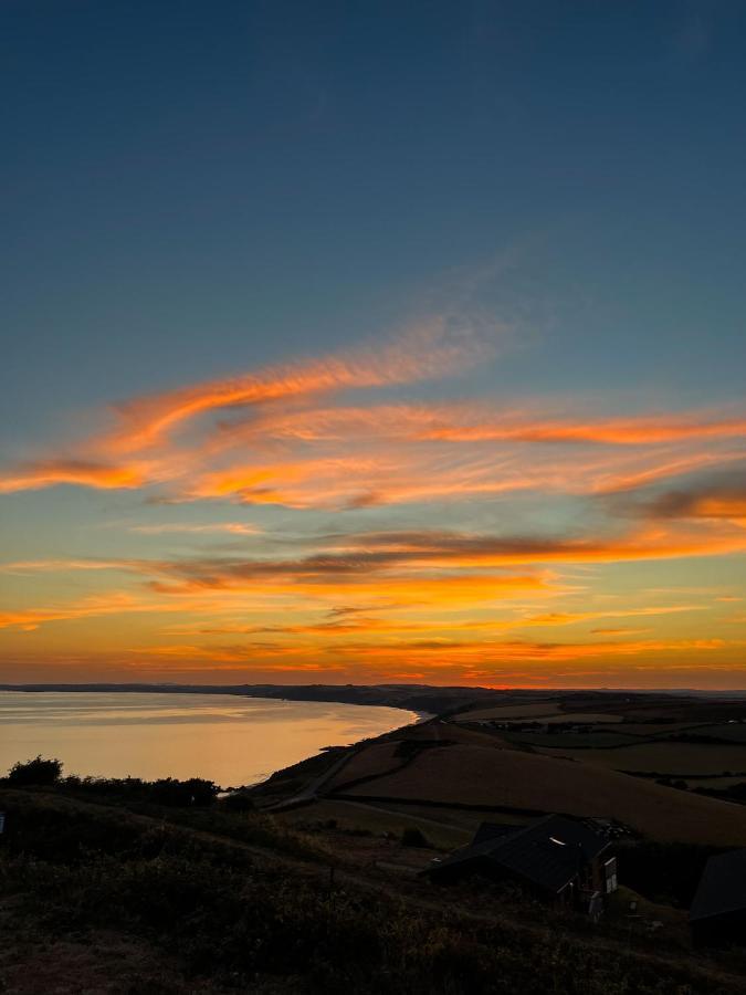 Sunset Sea View Chalet With Hot Tub Torpoint Exterior photo